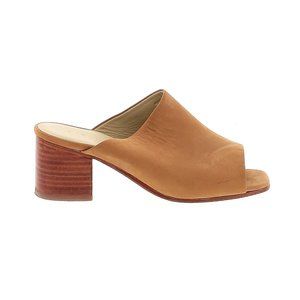 Nisolo Paloma Open Toe Mule Suede Leather  Tan Sand Size 8